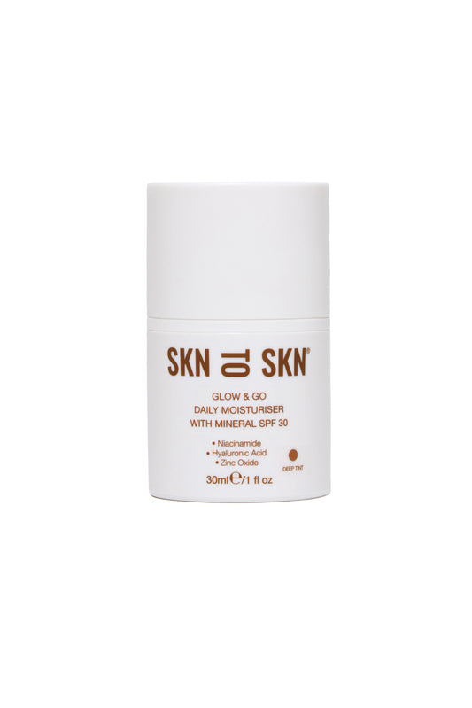 SKN TO SKN Glow & Go Daily Moisturiser with Mineral SPF30 - Deep Tint