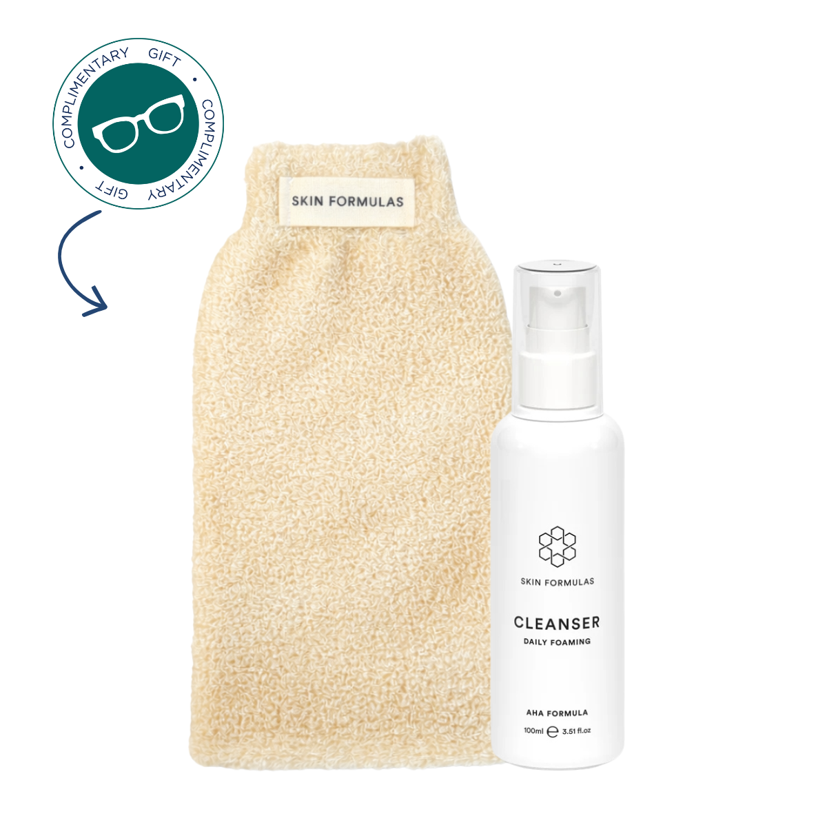 Skin Formulas Cleanser Daily Foaming & FREE Cleansing Mitt