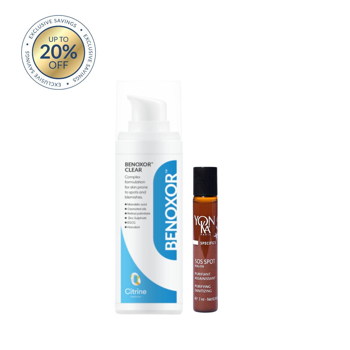 The Skin Nerd SOS Bundle - Citrine Health Benxor Clear Cream & Yon-ka SOS Treatment