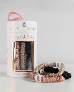 The Belle Bobbin - Skinny Style - 3 Pack - Pink, Black & Champagne