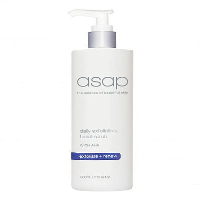 ASAP Skincare Daily Exfoliating Facial Scrub 300ml- Super Size - 100ml FREE