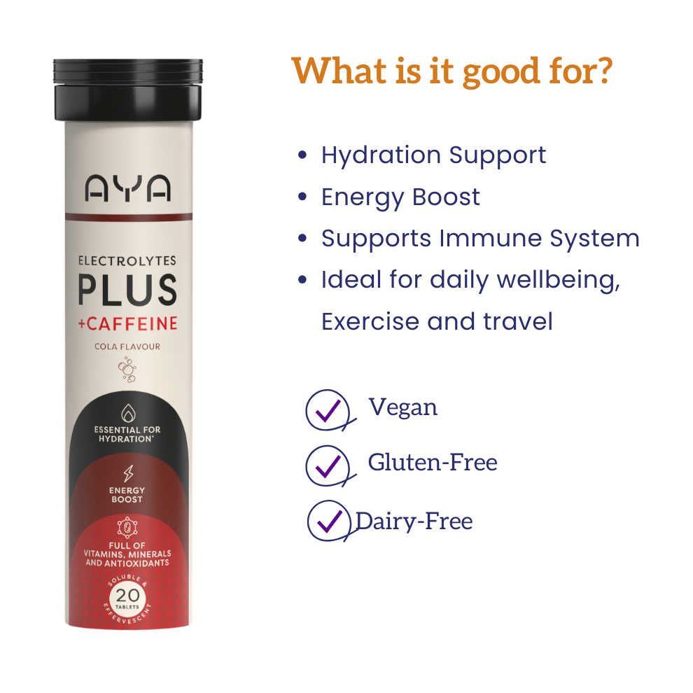 AYA Electrolytes Plus Cola with Caffeine