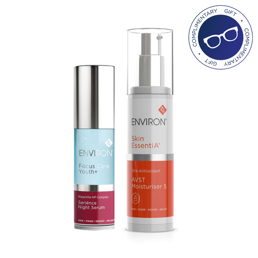 Environ Skin EssentiA Vita-Antioxidant AVST Moisturiser 5 & COMPLIMENTARY Sérience Night Serum