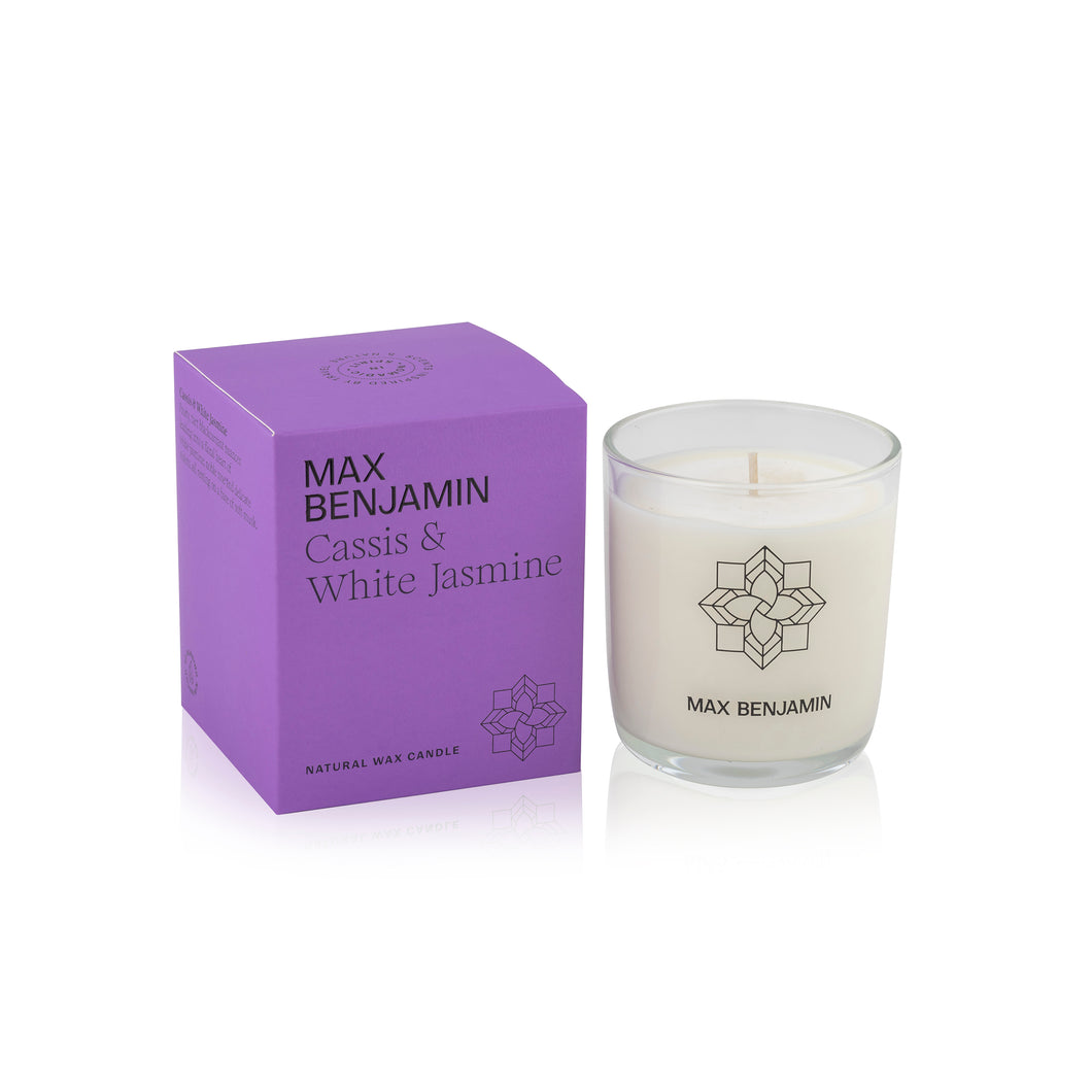 Max Benjamin Cassis + White Jasmine Candle