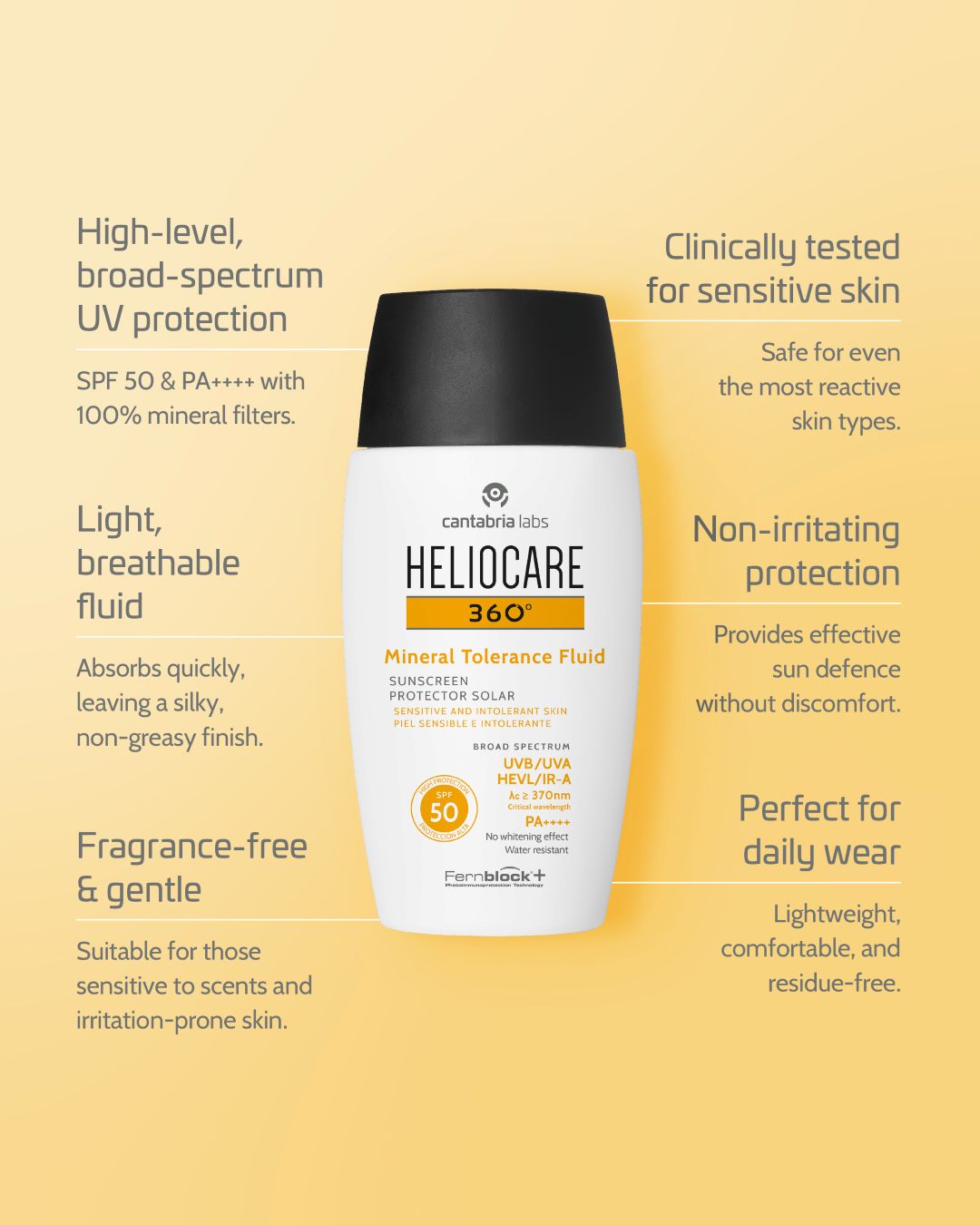 Heliocare 360 Mineral Tolerance SPF50