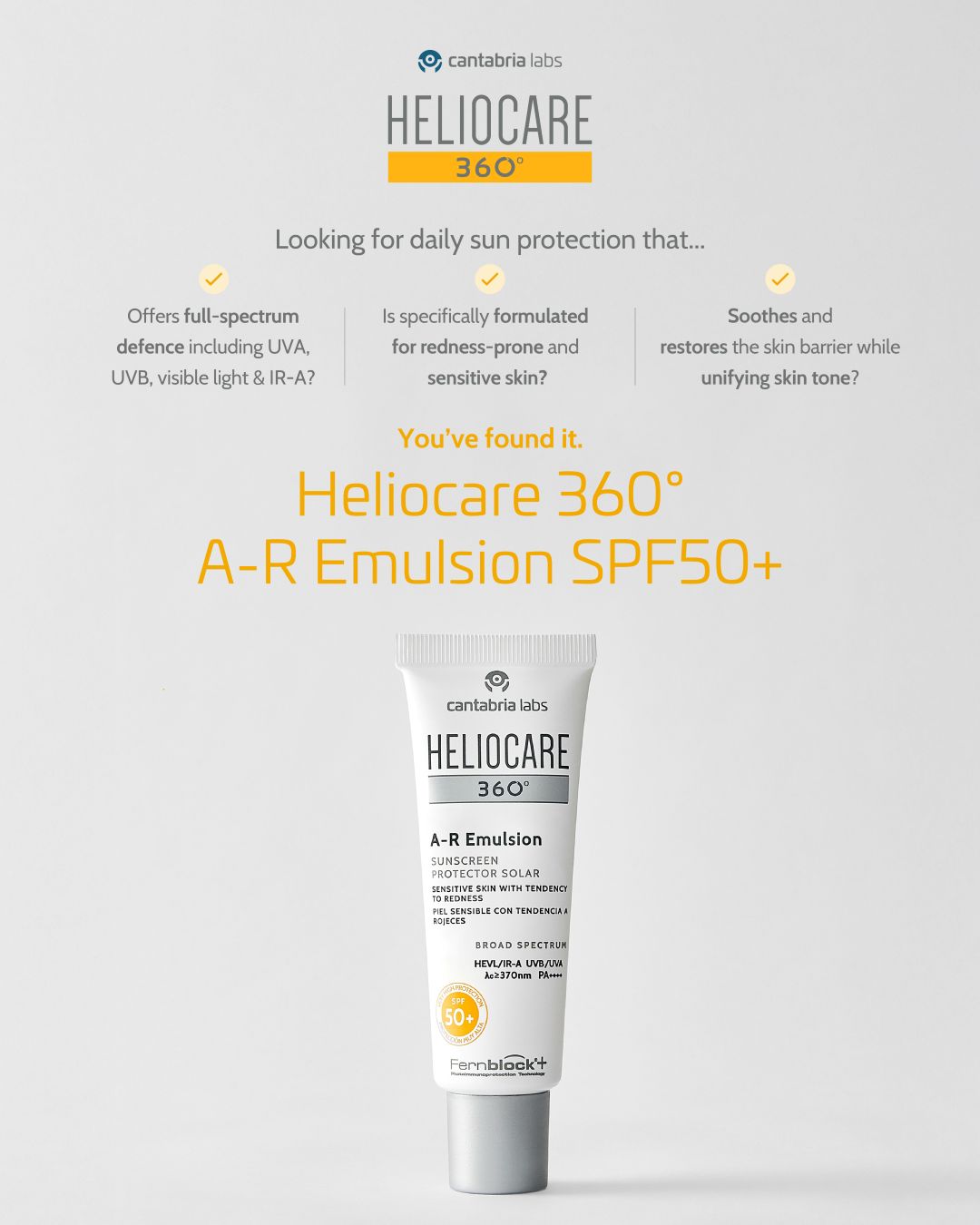 Heliocare 360 A-R Emulsion SPF 50+
