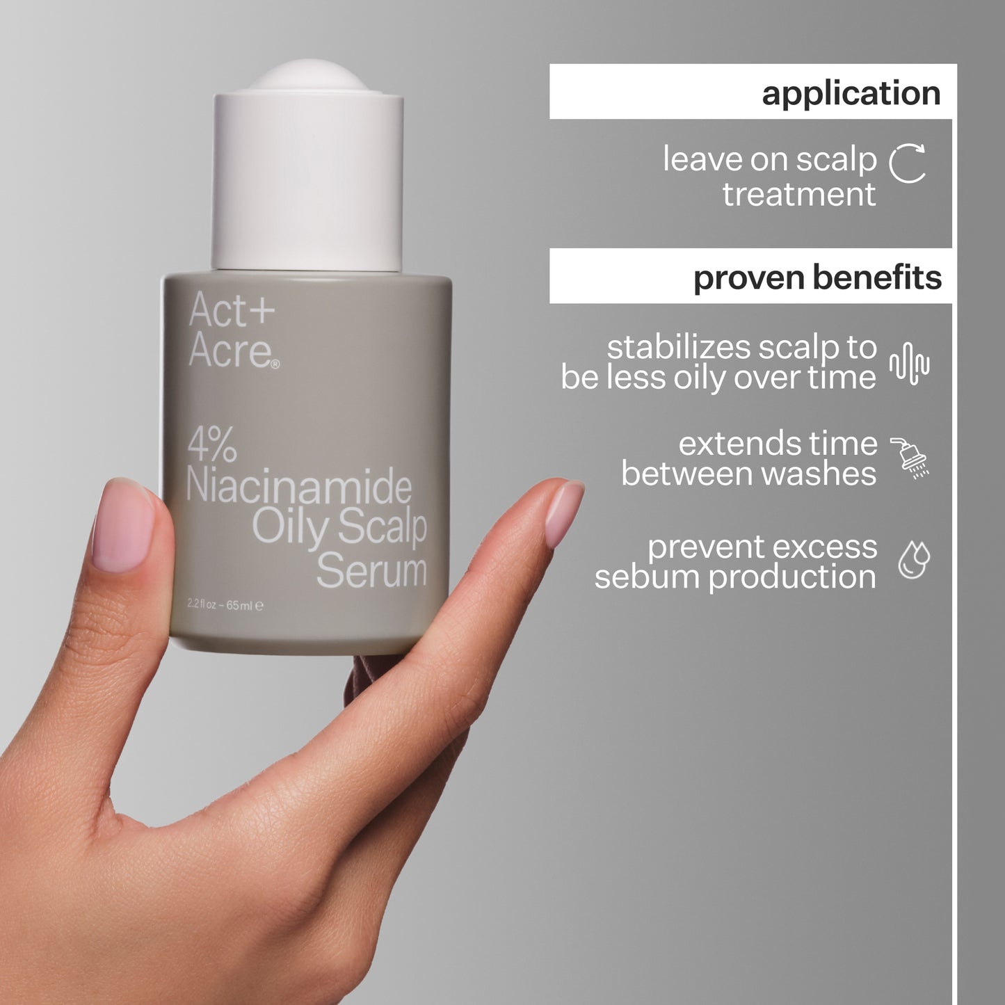 Act+Acre 4% Niacinamide Oily Scalp Serum