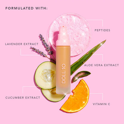 Doll 10 TCE Super Coverage Serum Makeup with Peptides