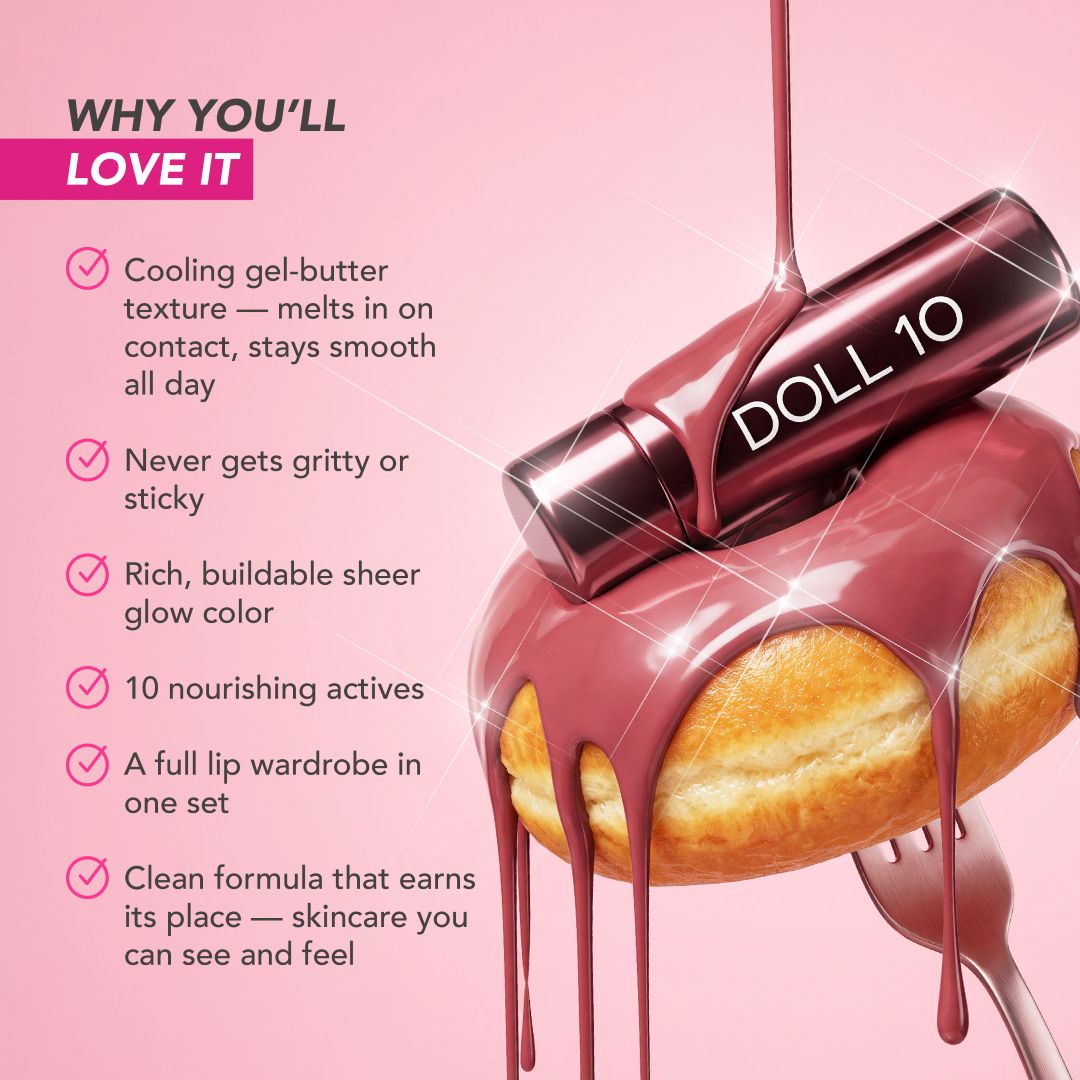 Doll 10 Glossed & Glaze Perfect Pout Butter Balm Quad