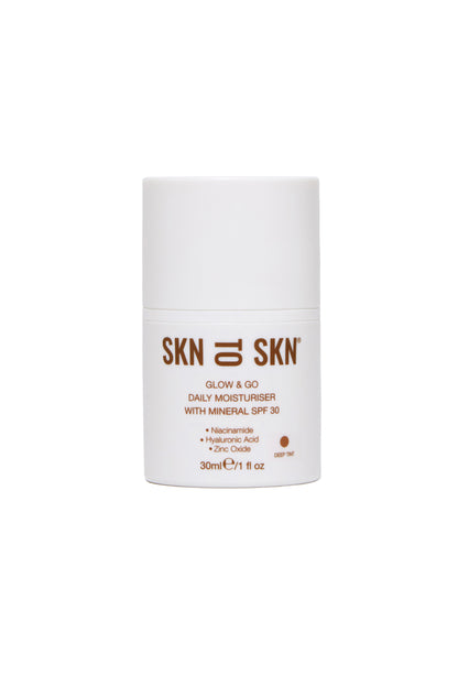 SKNTOSKN Glow & Go Daily Moisturiser with Mineral SPF30 - Deep Tint