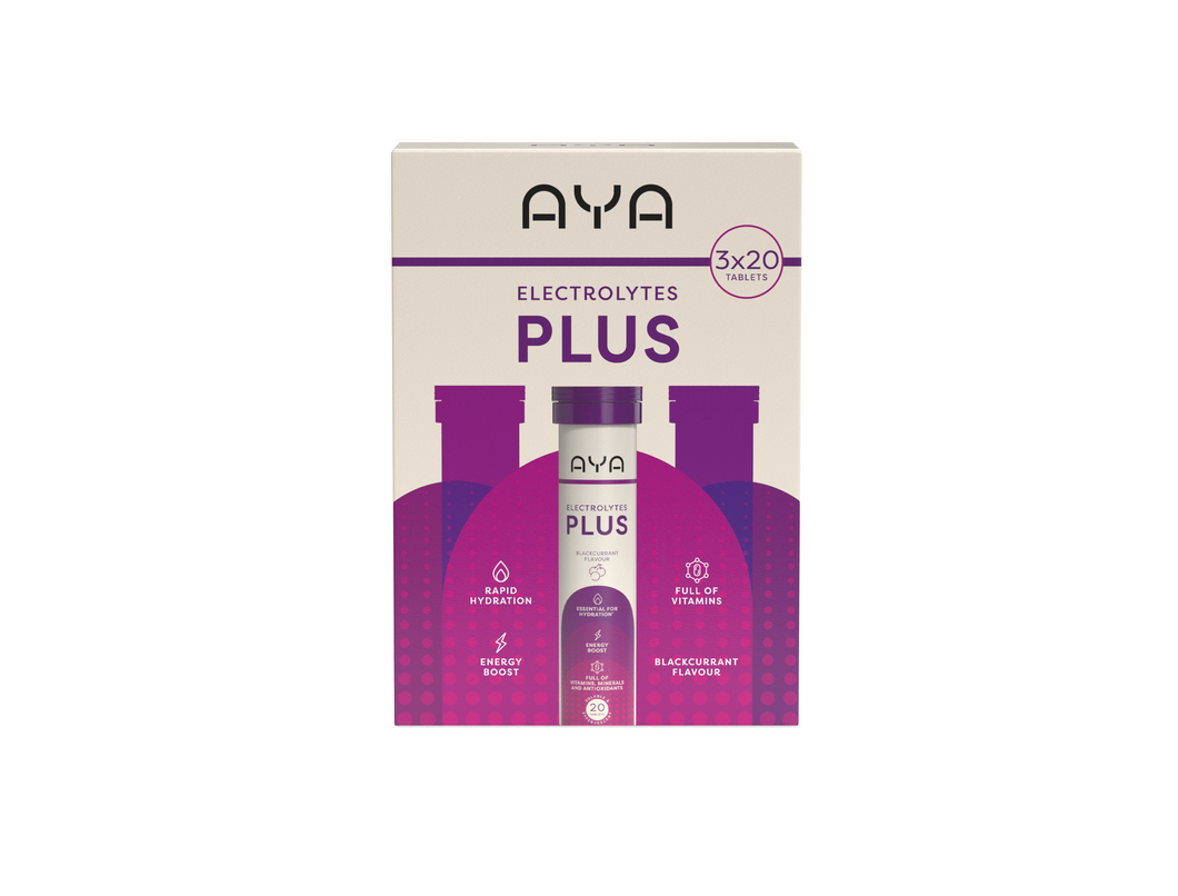 AYA Electrolyte Blackcurrant Triple Pack