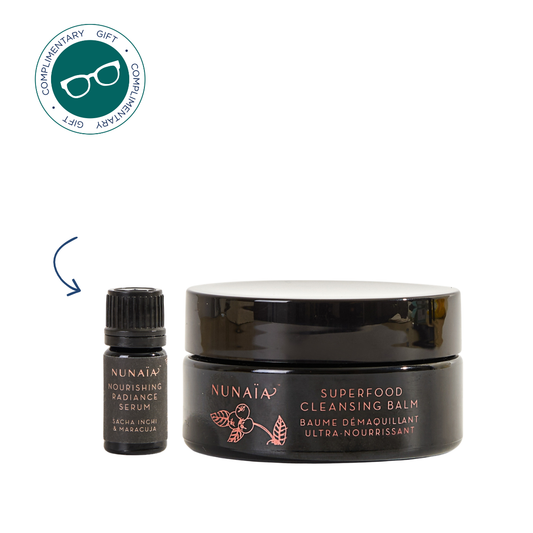Nunaïa Beauty Superfood Cleansing Balm & COMPLIMENTARY 5ml Nourishing Radiance Serum
