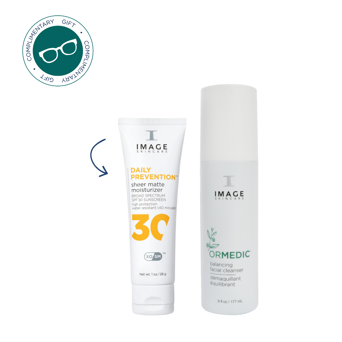 IMAGE Skincare Ormedic Balancing Cleanser & FREE Pure Mineral Hydrating Travel Size SPF