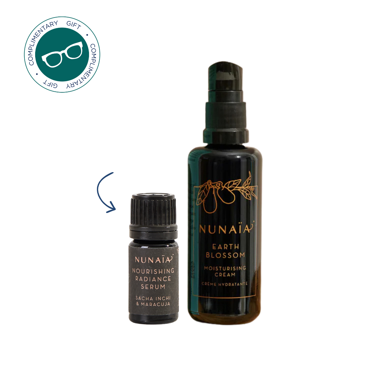 Nunaïa Earth Blossom Moisture Cream & COMPLIMENTARY Nourishing Radiance Serum 5ml