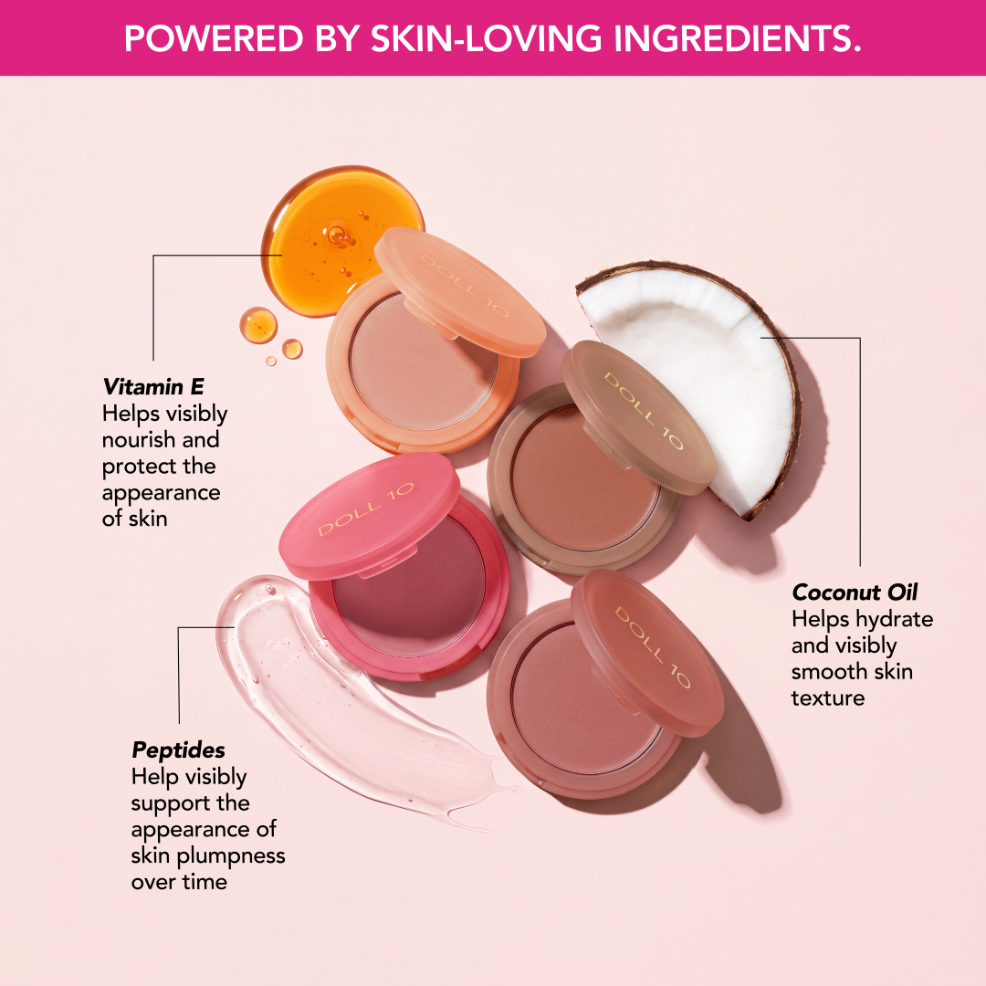 Doll 10 Talk Flirty To Me 4 Piece Peptide Pop Blush Tints