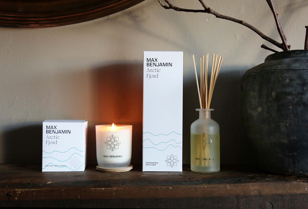 Max Benjamin Arctic Fjord Candle & Diffuser Bundle