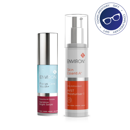 Environ Skin EssentiA Vita-Antioxidant AVST Moisturiser 1 & COMPLIMENTARY Sérience Night Serum