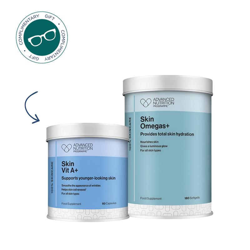 Advanced Nutrition Programme Skin Omegas 180 + COMPLIMENTARY Skin Vit A