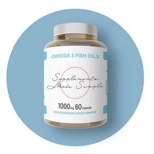 Supplements Made Simple  Omega 3 Fish Oils 1000mg / 60 Capsule