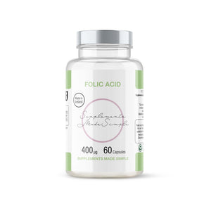 Supplements Made Simple Folic Acid 400μg / 60 Tablets