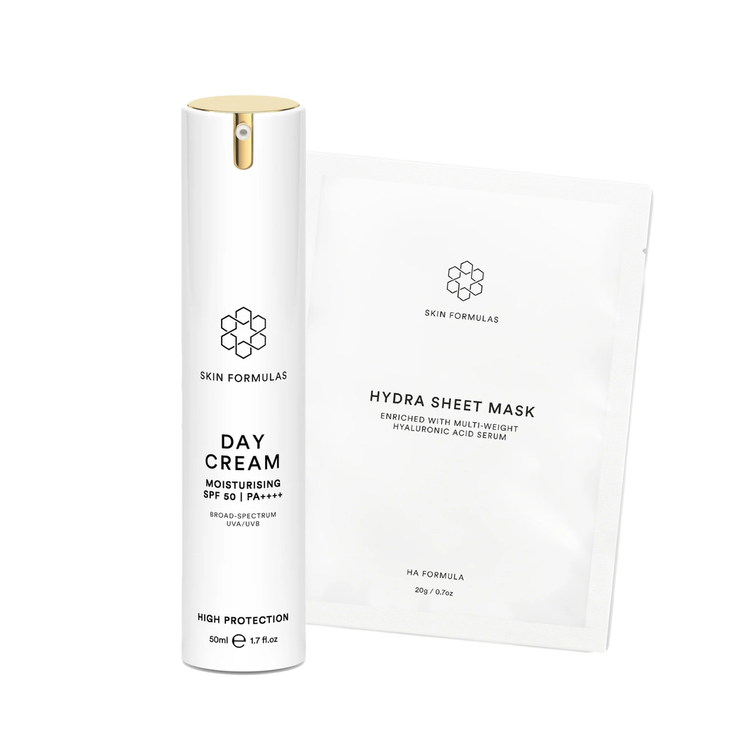 Skin Formulas Day Cream SPF50 & Free Hydra Sheet Mask