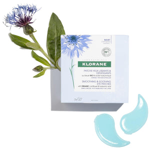 Klorane smoothing and soothing eye patches (7 pack) with ORGANIC Cornflower