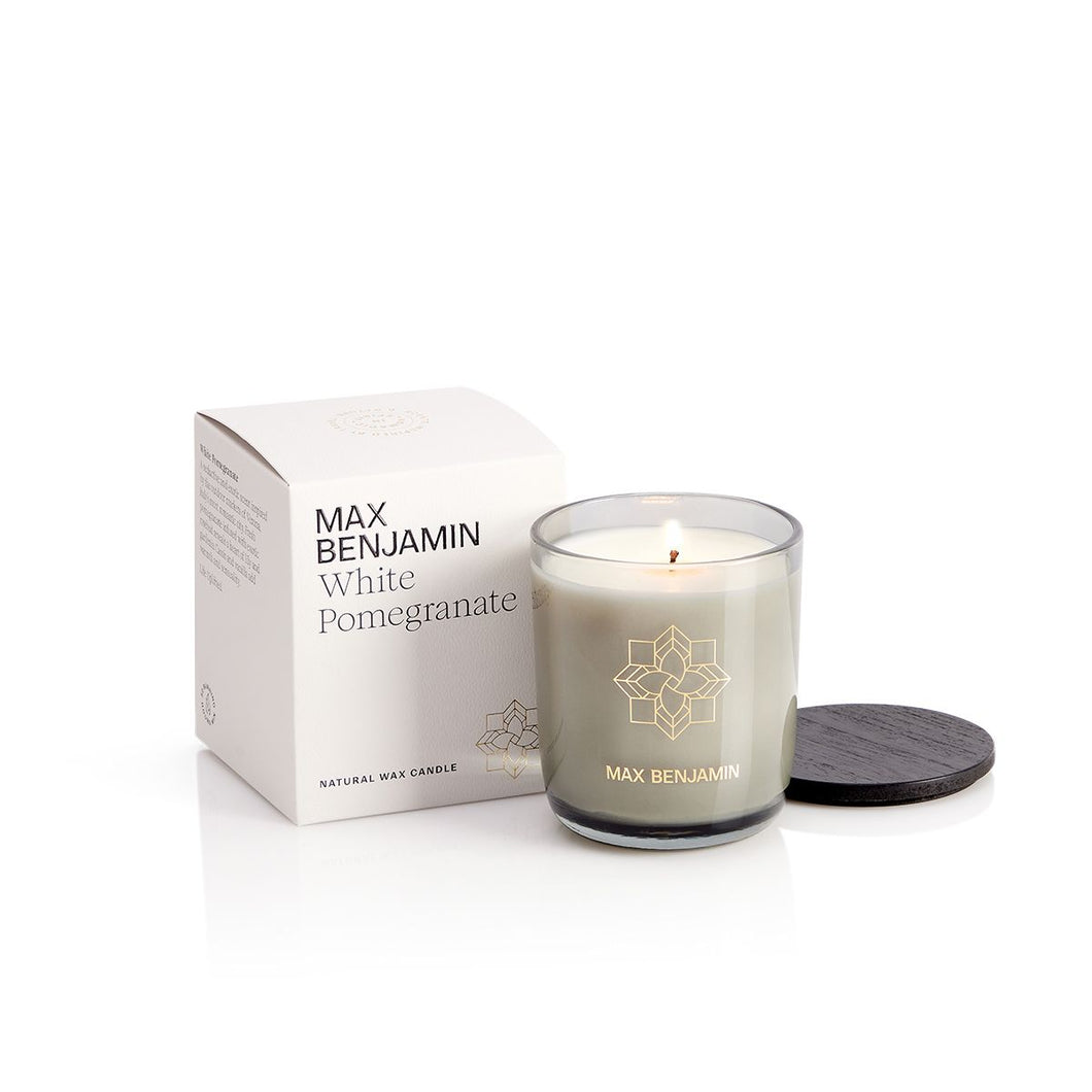 Max Benjamin White Pomegranate Luxury Candle 210g