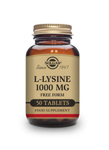 Load image into Gallery viewer, Solgar L-Lysine Supplements 1000mg (50 Tablets) 12556062
