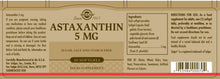 Load image into Gallery viewer, Solgar Astaxanthin Complex Supplement 5mg (30 Soft Gels) 12536282

